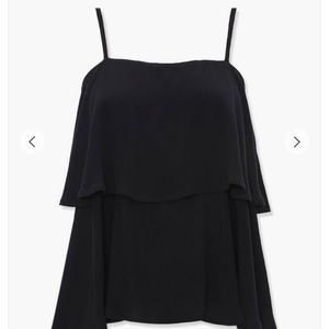 Forever 21 Layered Ruffle Hem Colorblock Cami Top